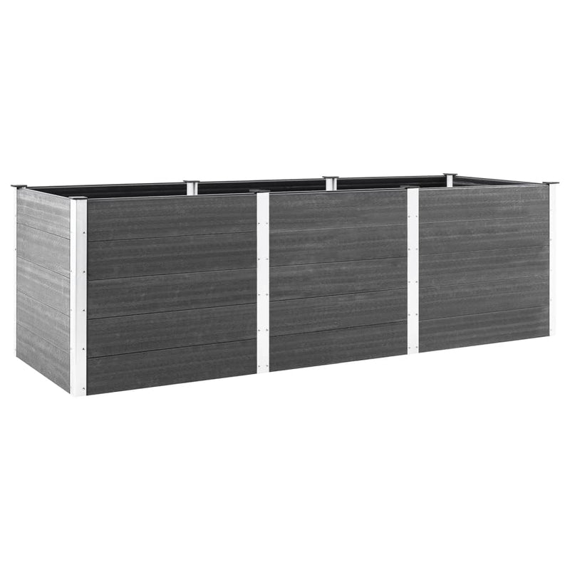 Plantador Vidaxl elevado 300x50x91 cm HKC Gray
