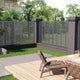 Vidaxl Lamellenhek 180x180 cm HKC Grey