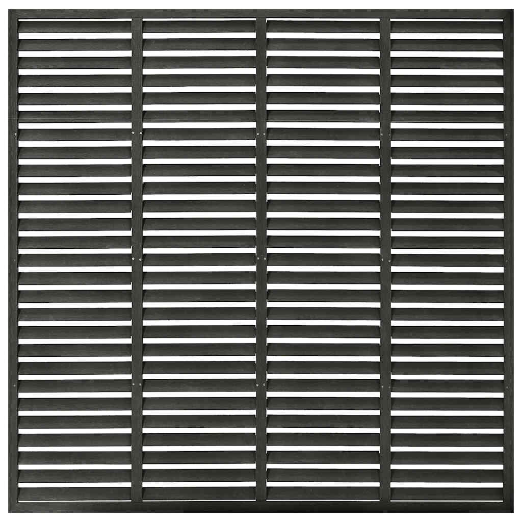 Vidaxl Lamellenhek 180x180 cm HKC Dark Grey