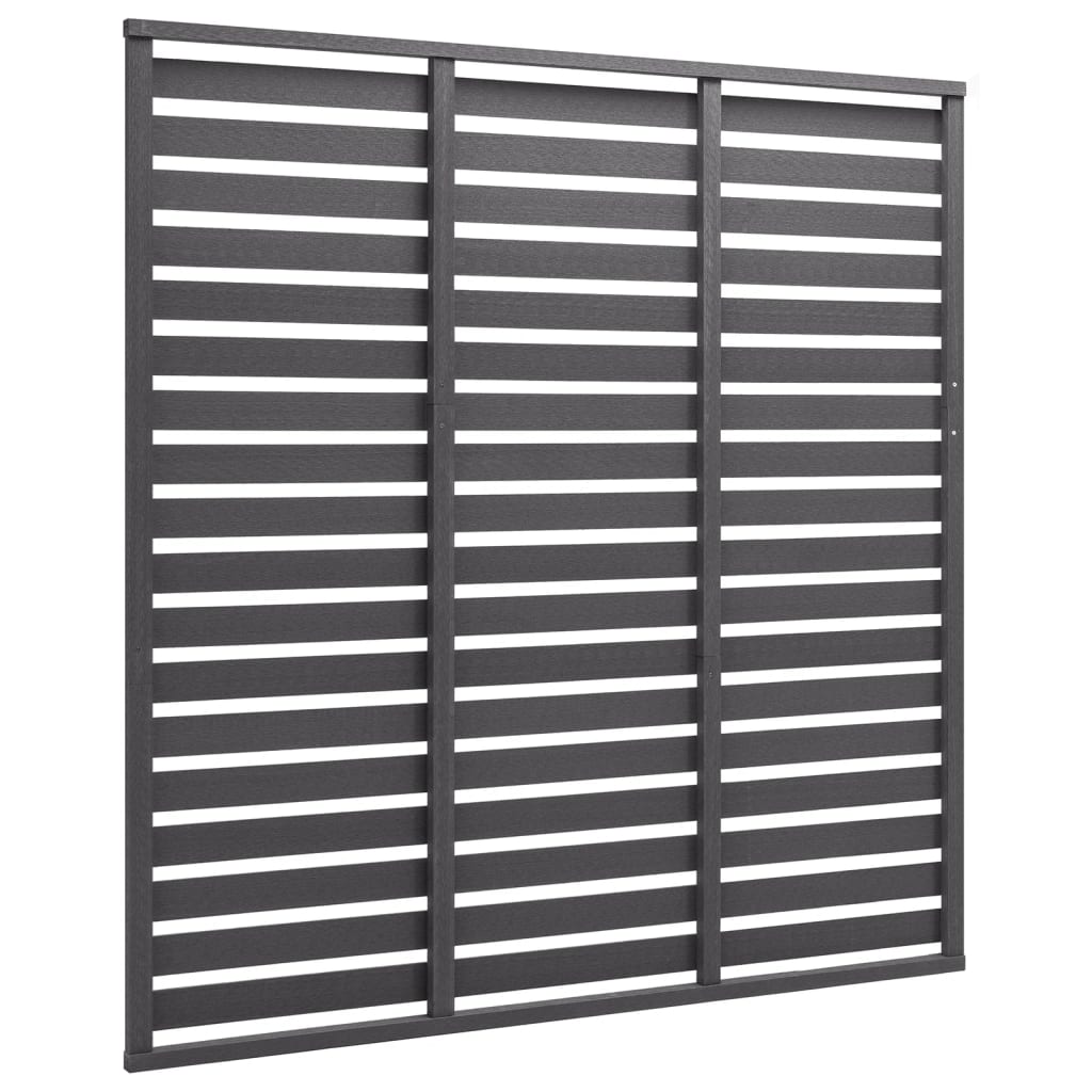 Panel de valla Vidaxl 180x180 cm HKC Gray