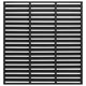 Panel de valla Vidaxl 180x180 cm HKC Negro