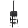 Vidaxl Pizza Oven Charcoal con 2 foche di fuoco