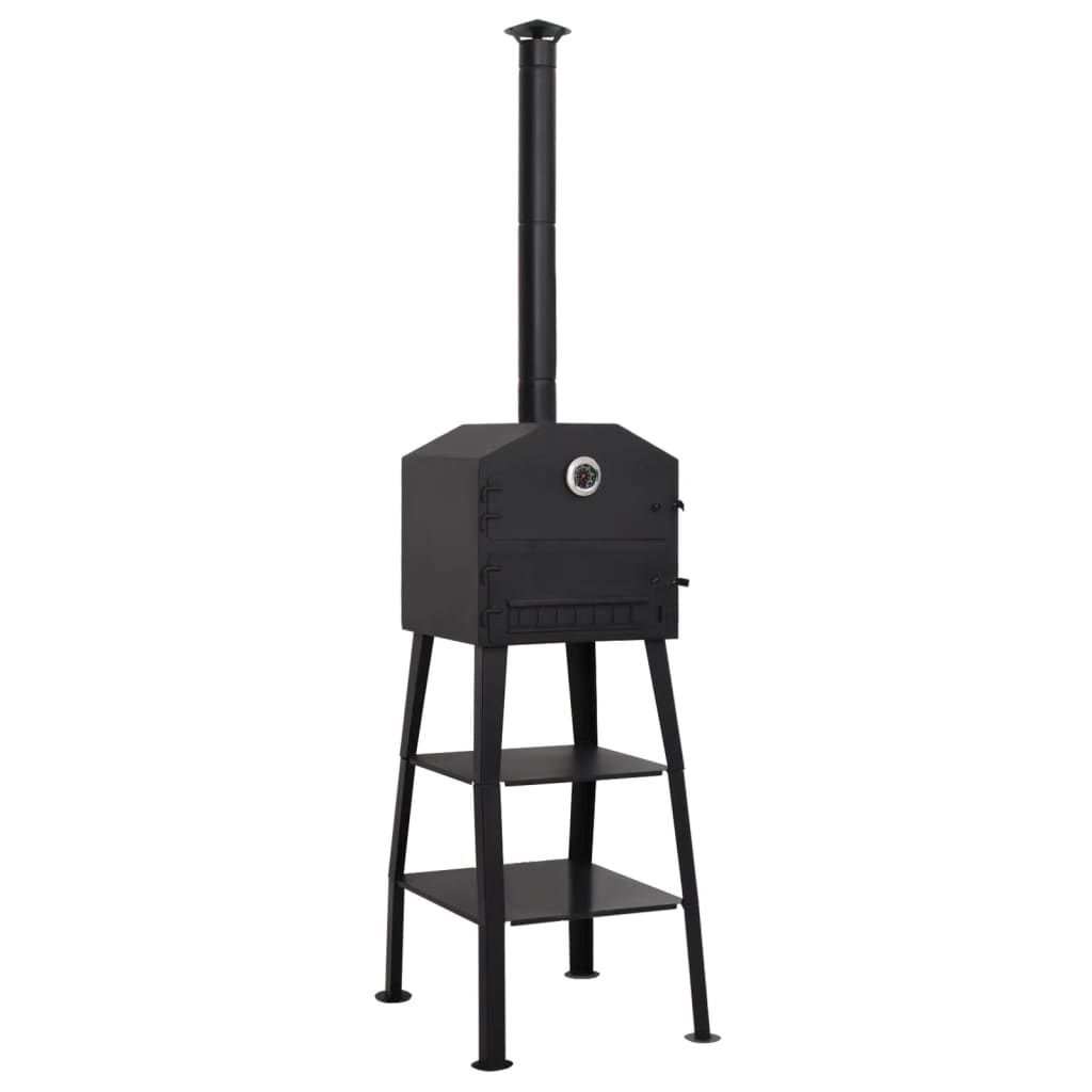 Vidaxl Pizza Oven Charcoal con 2 foche di fuoco