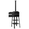 Vidaxl Pizza Oven Charcoal con 2 foche di fuoco