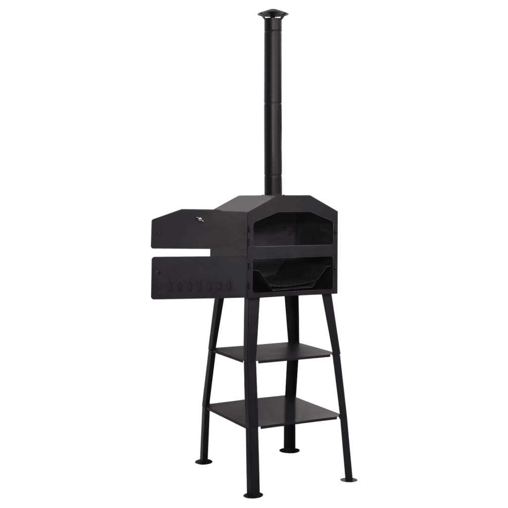 Vidaxl Pizza Oven Charcoal con 2 foche di fuoco