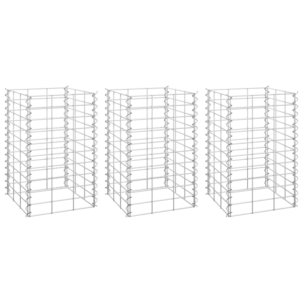 Vidaxl Gabion Fiorsters 3 ST raccolta da 30x30x50 cm