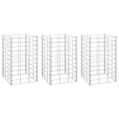 Vidaxl Gabion Fiorsters 3 ST raccolta da 30x30x50 cm