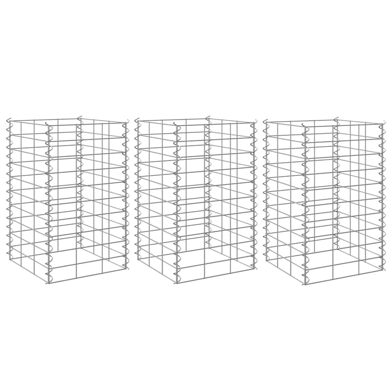 Vidaxl Gabion Fiorsters 3 ST raccolta da 30x30x50 cm