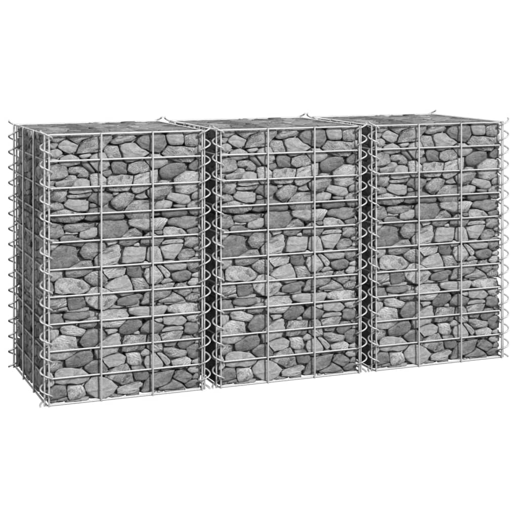 Vidaxl Gabion Fiorsters 3 ST raccolta da 30x30x50 cm
