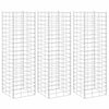Vidaxx maceteros gaviones 3 piezas elevados 30x30x100 cm hierro
