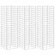 Vidaxx maceteros gaviones 3 piezas elevados 30x30x100 cm hierro