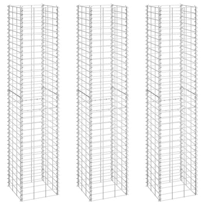 Vidaxl Schanskorf Planners 3 ST RIECOLATO 30X30X150 cm Iron