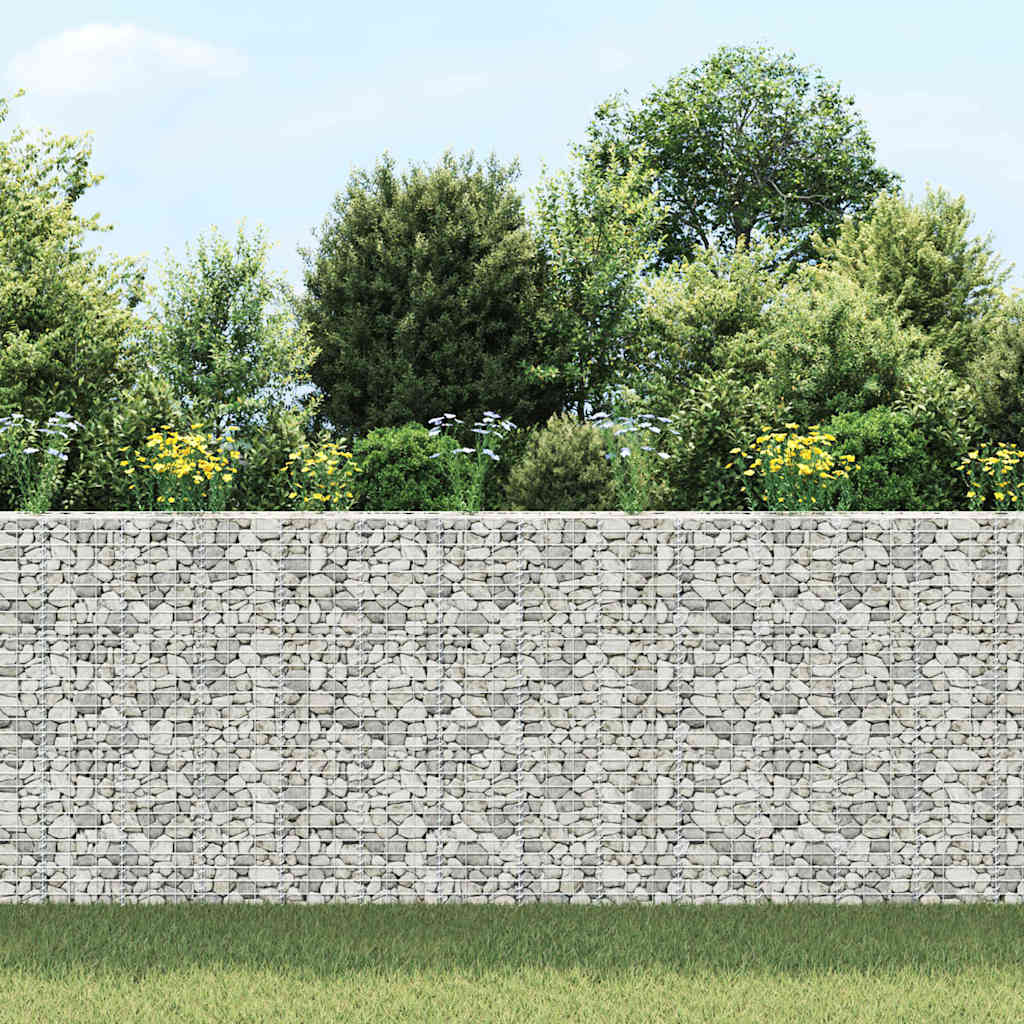 Plantadores de Vidaxl Schanskorf 3 ST elevado 30x30x150 cm de hierro