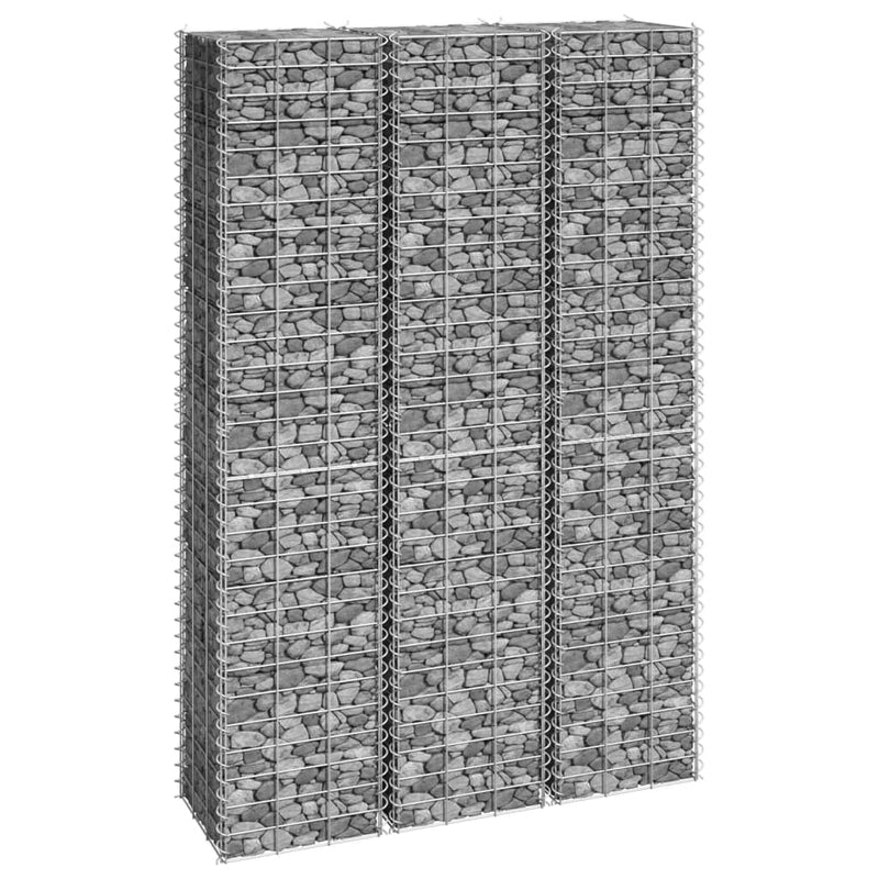 Vidaxl Schanskorf Planners 3 ST RIECOLATO 30X30X150 cm Iron