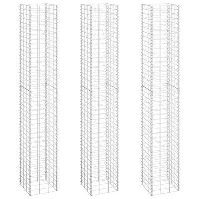 Vidaxl Schanskorf Planners 3 ST RIECOLATO 30X30X200 CM Iron