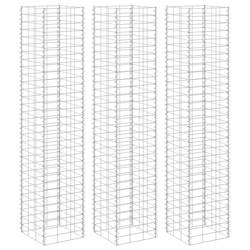 Vidaxl Schanskorf Planners 3 ST RIECOLATO 30X30X200 CM Iron