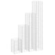 Vidaxl Schanskorf fioriere 4 ST 30x30x50 100 150 200 cm Ferro