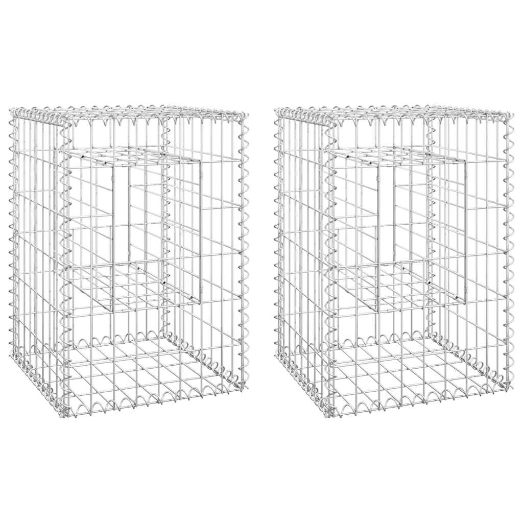 Vidaxl Schans Basket post 2 PC 40x40x60 cm Iron
