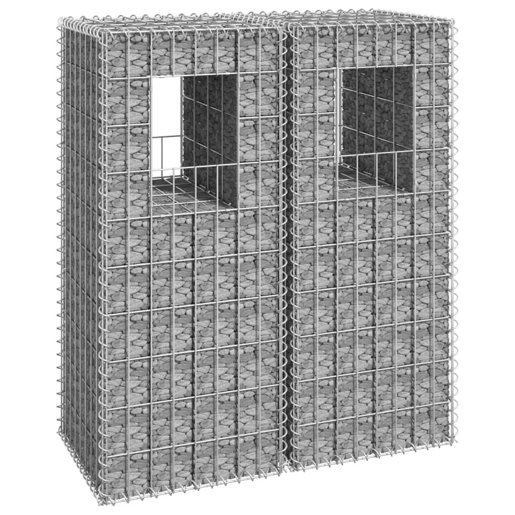 Vidaxl Schanskorf post 2 PC 40x40x100 cm
