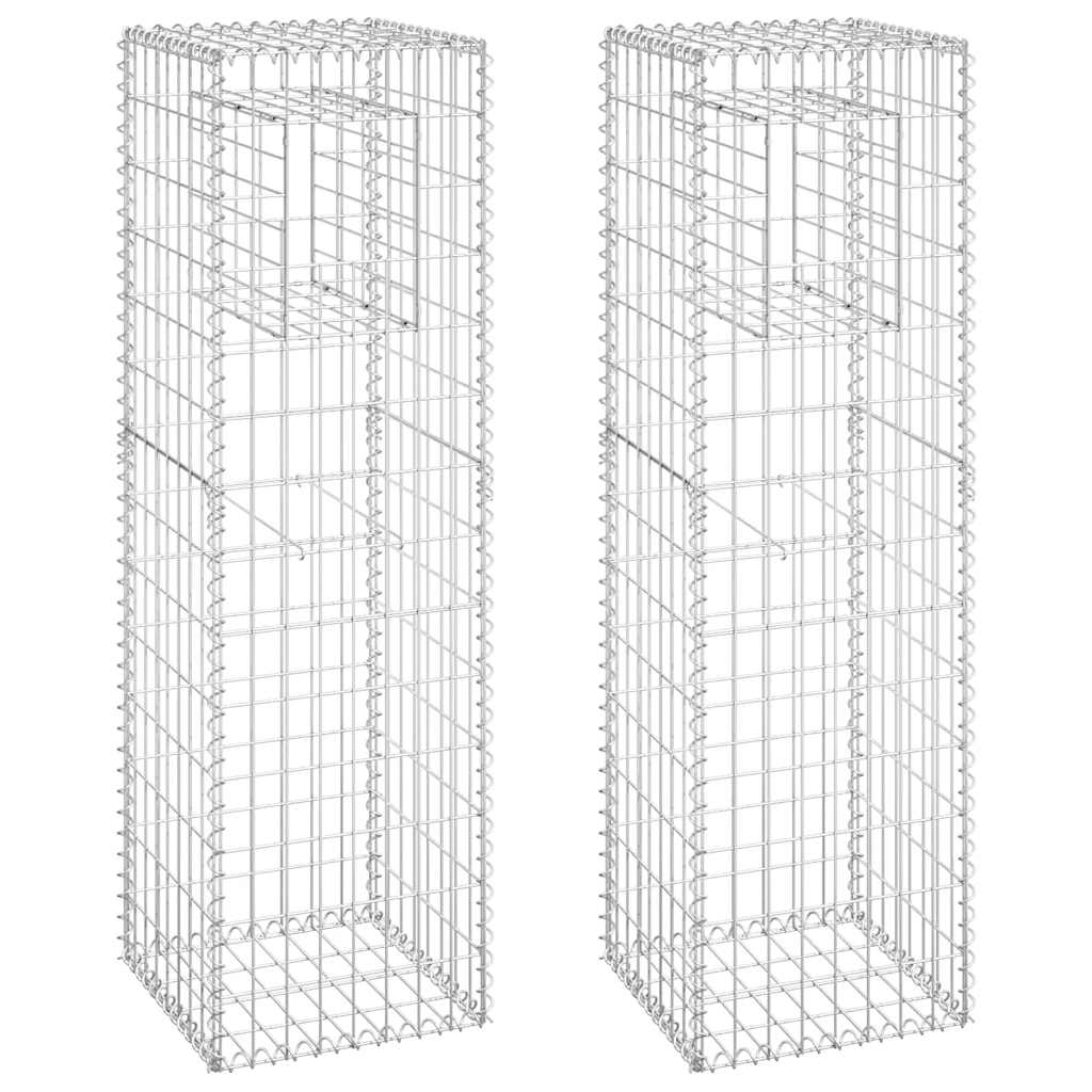 Vidaxl Schanskorf post 2 PC 40x40x140 cm