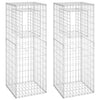 Vidaxl Schanskorf Postes 2 PCS 50x50x140 cm de hierro