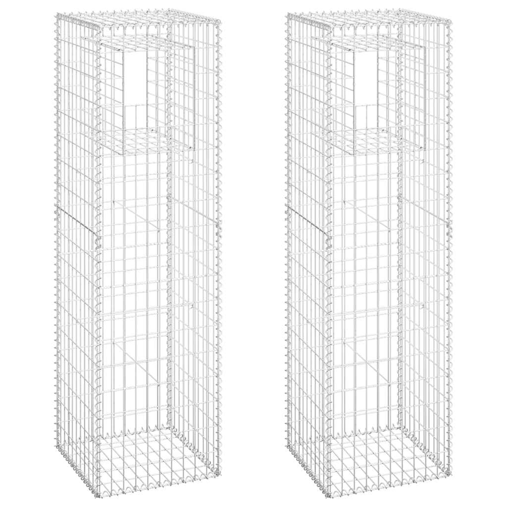 Vidaxl Schanskorf post 2 PC 50x50x180 cm