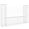 Vidaxl Schanskorf en forma de U con 2 postes 140x20x100 cm de hierro
