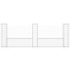 Vidaxl Schanskorf en forma de U con 3 postes 260x20x100 cm de hierro