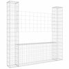 Vidaxl Schanskorf a forma di U con 2 pali 140x20x150 cm di ferro