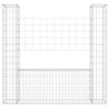 Vidaxl Schanskorf a forma di U con 2 pali 140x20x150 cm di ferro