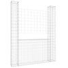 Gavión vidaxx en forma de u con 2 postes 140x20x200 cm hierro