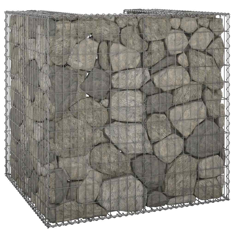 Vidaxl Schanskorf per contenitore 110x100x110 cm in acciaio zincato