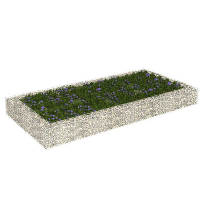 Vidaxl Gabion Fiorter ha raccolto acciaio zincato 200x100x20 cm