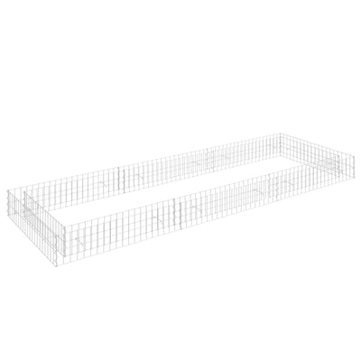 Vidaxl Gabion fioriera da 300x100x20 cm in acciaio zincato