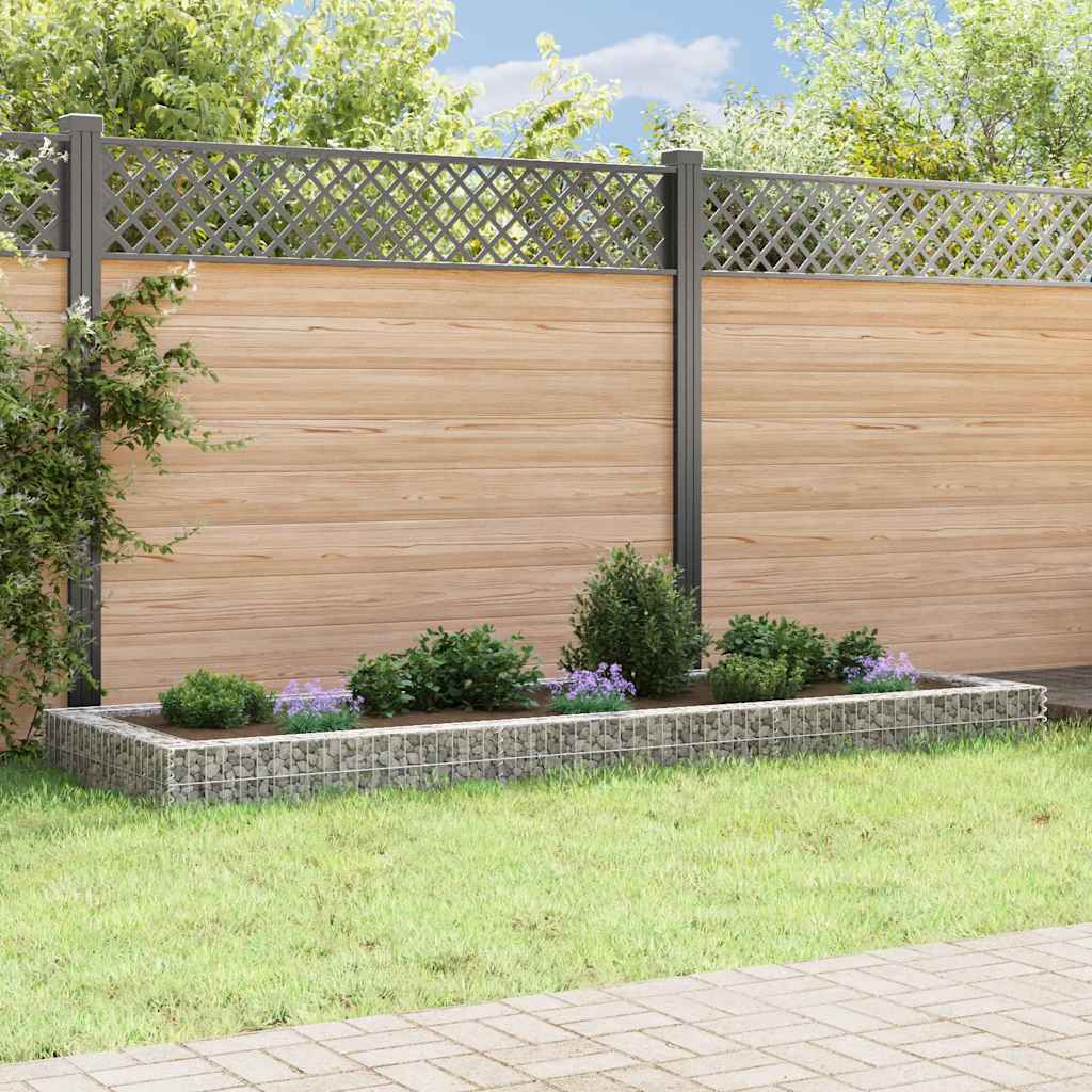 Vidaxl Gabion fioriera da 300x100x20 cm in acciaio zincato
