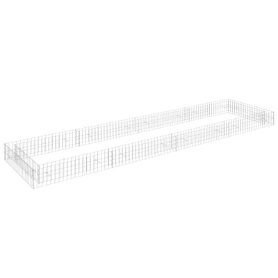 Vidaxl Gabion fioriera da 400x100x20 cm in acciaio zincato