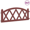 Vidaxl gazonranden 17 st 10 m polypropeen rood