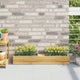 Vidaxl Flower Boxes per pallet euro 12 ST 36x13.5x9,5 cm pp grigio