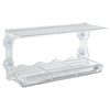 Bidoni del mangime per uccelli vidaxl per finestra 2 pezzi 30x12x15 cm acrilico