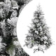 Vidaxl Tree di Natale con coni di pino e neve 150 cm PVC e PE