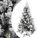 Albero di Natale Vidaxl con coni di pino e neve 195 cm PVC e PE