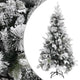 Vidaxl Tree di Natale con coni di pino e neve 225 cm PVC e PE
