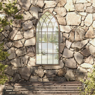 Vidaxl Garden Mirror 100x45 cm de arena de hierro