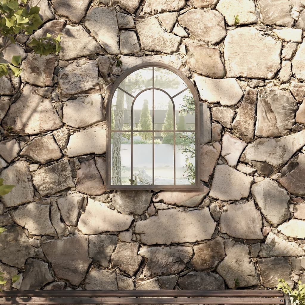 Vidaxl Garden Mirror 60x45 cm sabbia di ferro