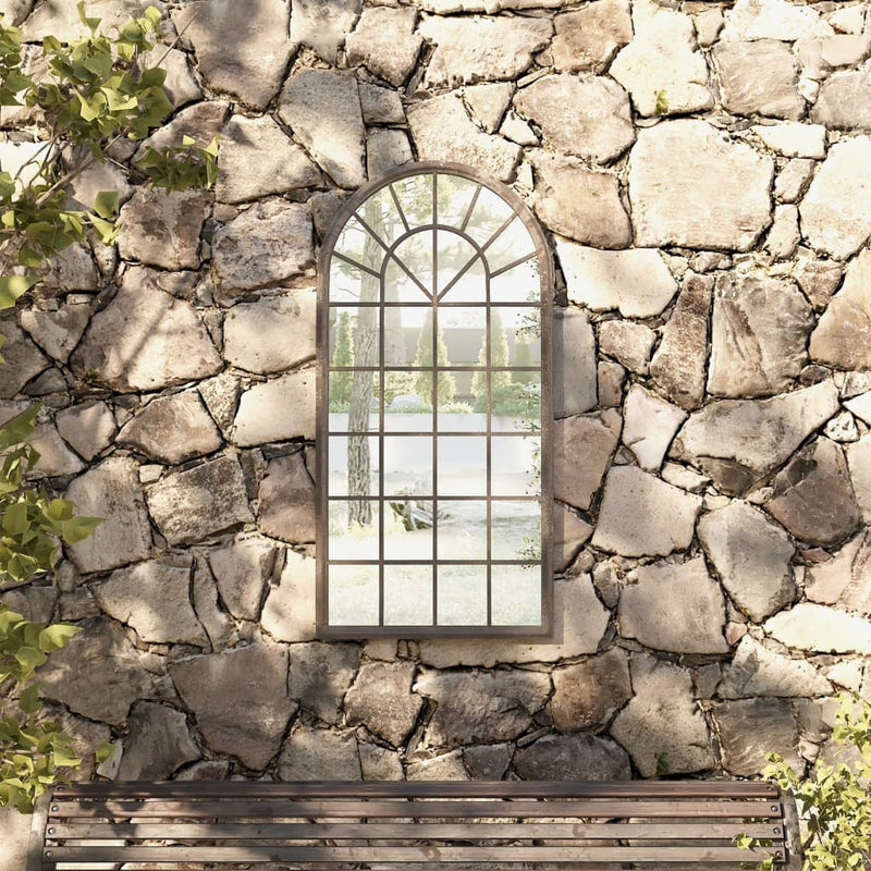 Vidaxl Garden Mirror 90x45 cm de arena de hierro