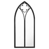 Vidaxl Garden Mirror 100x45 cm de hierro negro