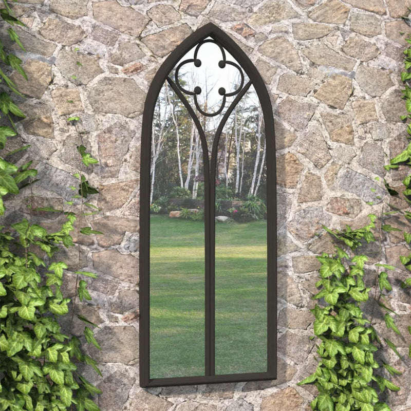 Vidaxl Garden Mirror 100x45 cm Iron Black
