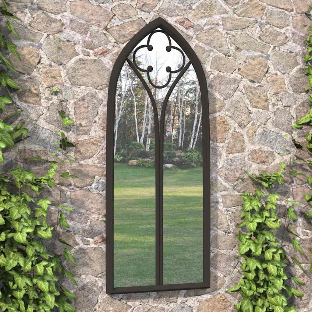 Vidaxl Garden Mirror 100x45 cm Iron Black