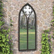 Vidaxl Garden Mirror 70x30 cm Iron Black