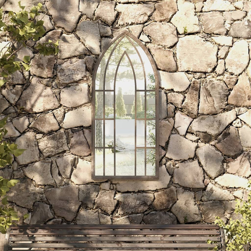 Vidaxl Garden Mirror 100x45 cm de arena de hierro